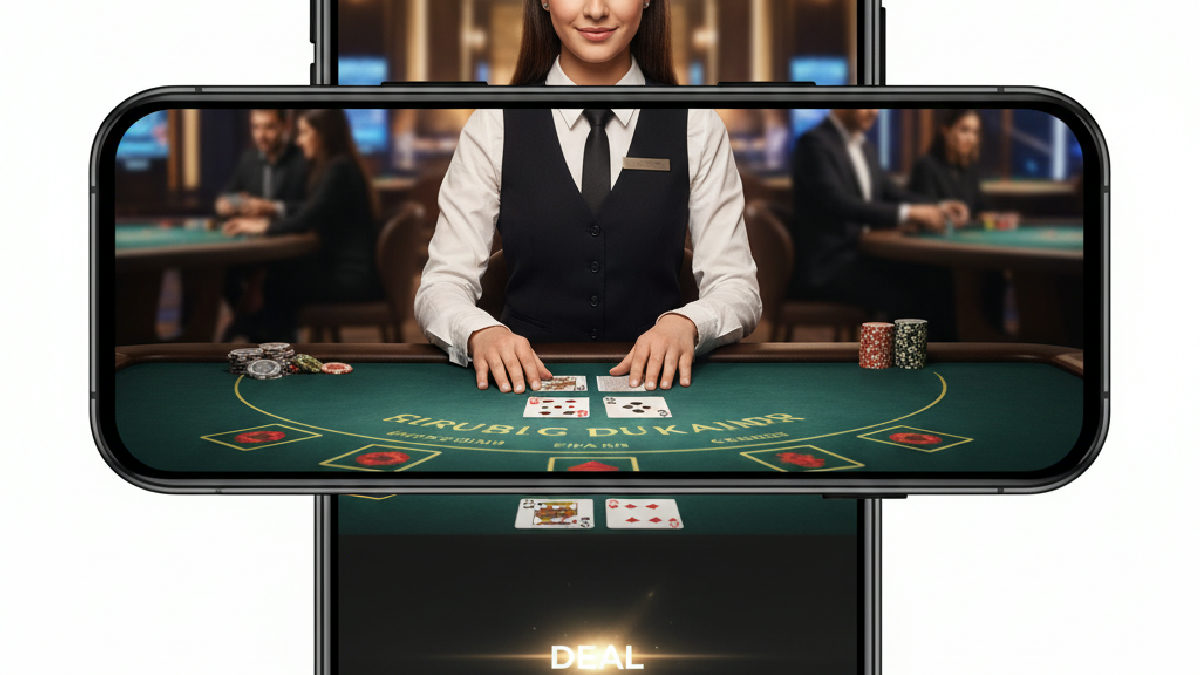 Mobil ekranda Spino canlı casino blackjack oyunu arayüzü ile hızlı ve pratik erişim imkanı.